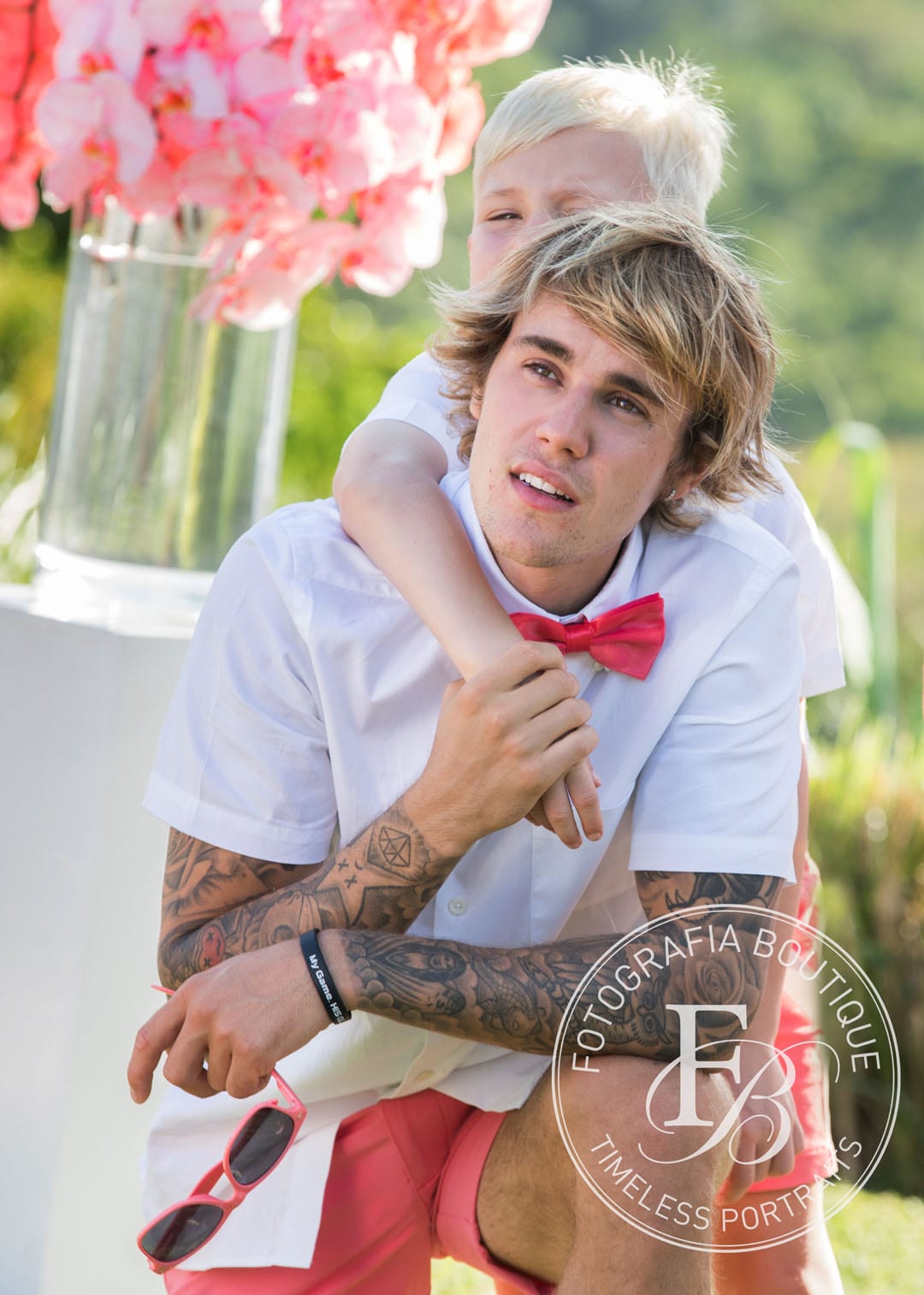 Bieber Wedding - Justin Bieber and brother Jaxon