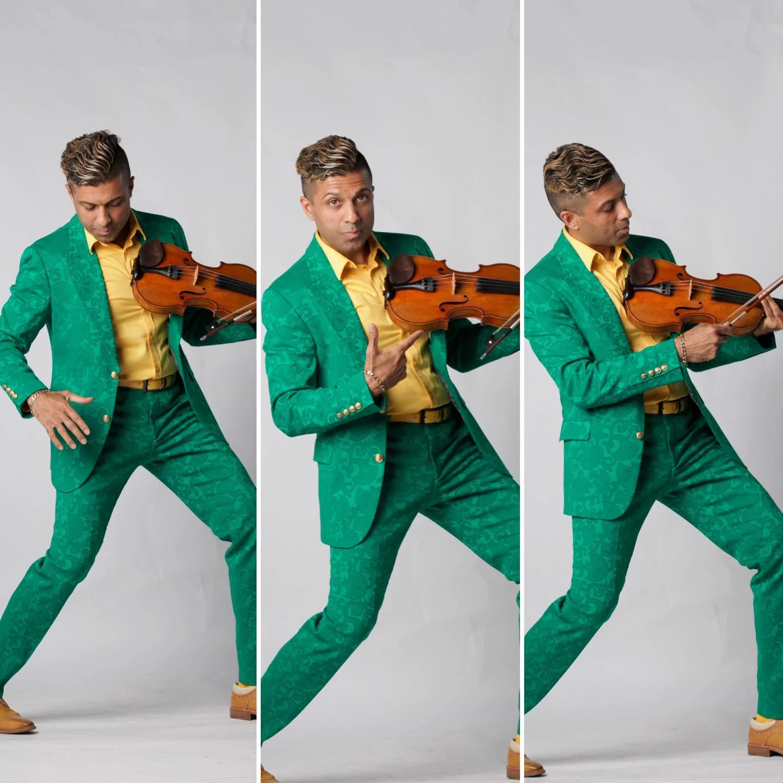 G Pinto green suit